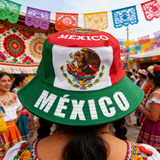 Full-Print Heat Transfer Mexican Pattern Bucket Hat