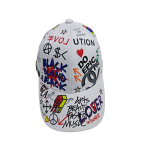 Comfortable Cotton Full-Print Street Baseball Cap