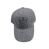 Winter Faux Wool Baseball Cap with Rhinestone Logo