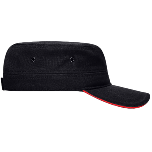 Classic Structured Flat-Top Military Cap