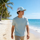 Quick-Dry Front & 4-Panel Mesh Back Plain Trucker Hat